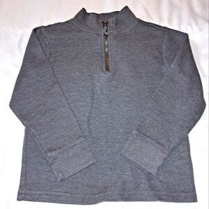 Healthtex Grey Long Sleeve Pullover Sweater Size 4T Zipper Neck